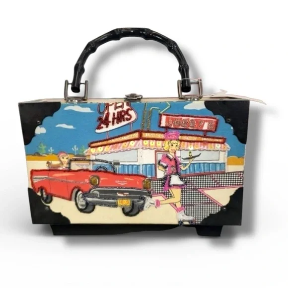 Cigar Box Purse - Jersey Diner - Choice Made Cigars - VTG with Tags - Picture 2 of 9